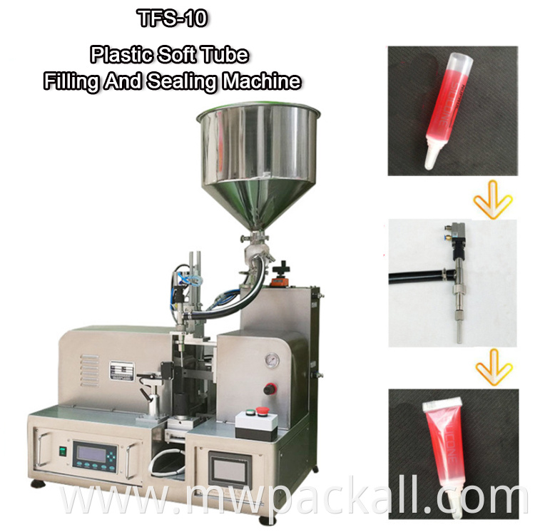 BB cream Ultrasonic Plastic Tube Filling Sealing Machine for hot sales with CE certification